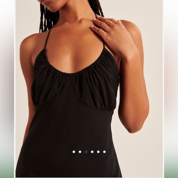 Abercrombie and fitch halter ruched dress - Picture 2 of 5